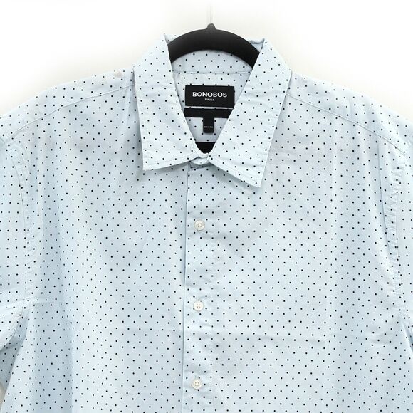 269037 Bonobos Stretch Riviera Short Sleeve Men's Shirt Slim Fit Short XL New - Picture 2 of 6